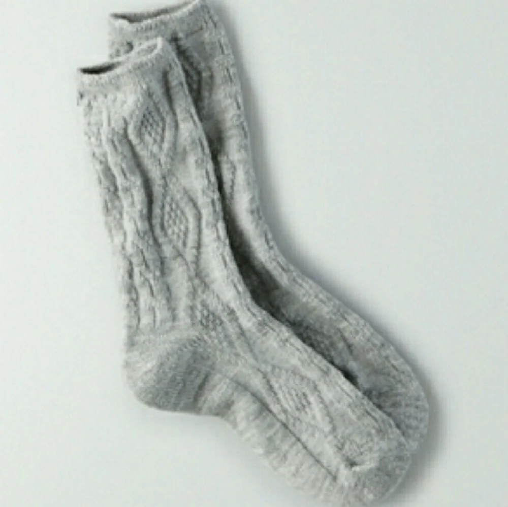 2 Pack Cable Knit Ankle Socks